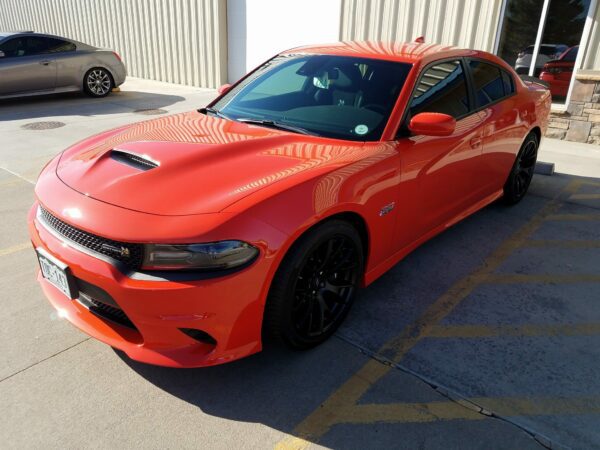 Tinted Dodge Charger at Autoplex Window Tinting in Colorado